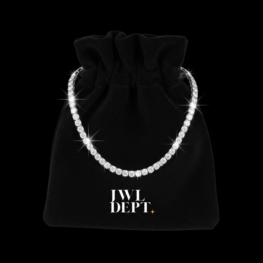 "Match Point" collana Tennis Zirconi Argento/Oro